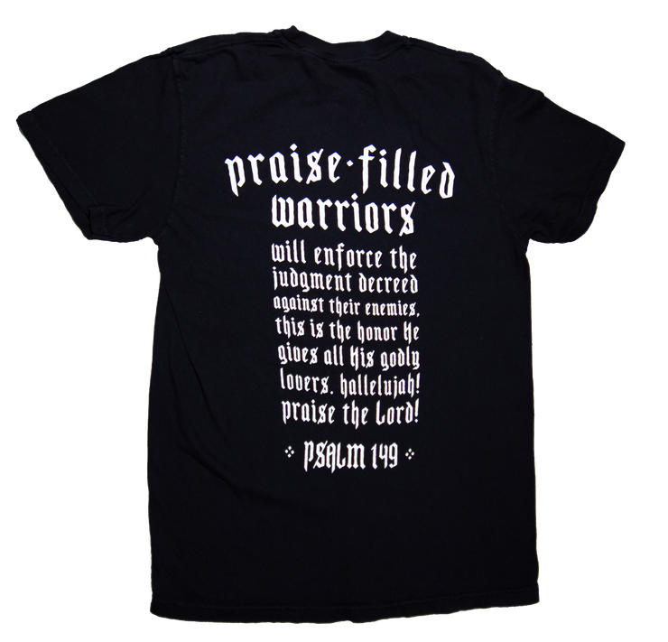Praise Filled Warriors | Black Comfort Color Tee